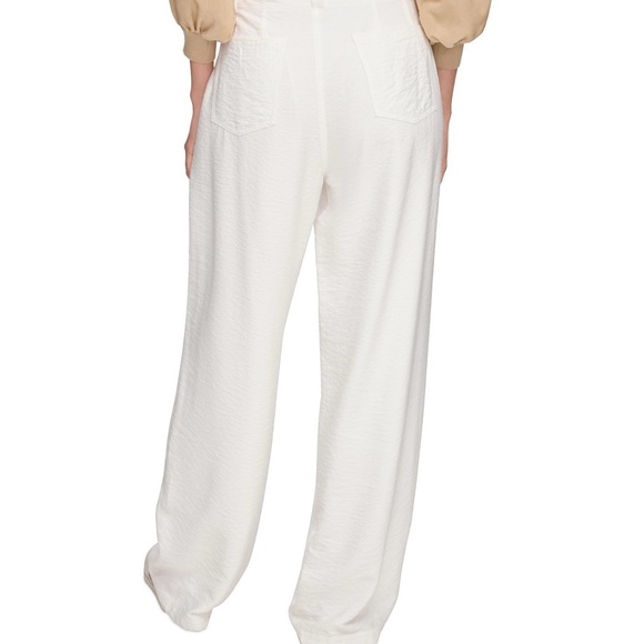 DKNY High Waisted Crinkle Texture Pants NEW - Picture 4 of 9